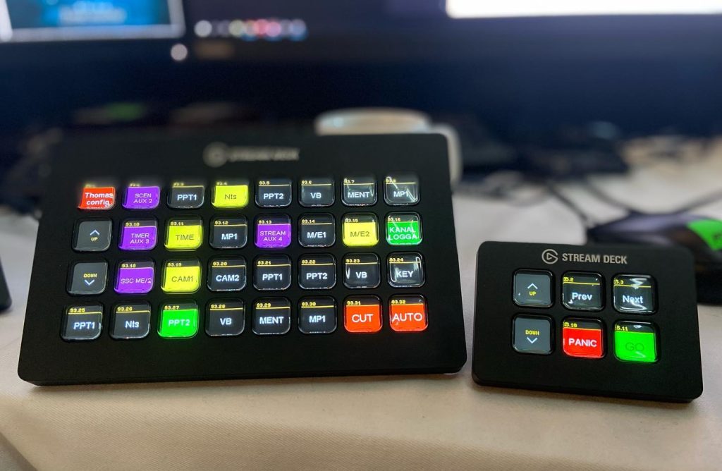 Set up for control surface when working as a Playout technician.